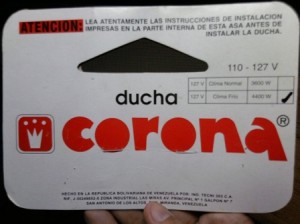 Ducha corona clima frio